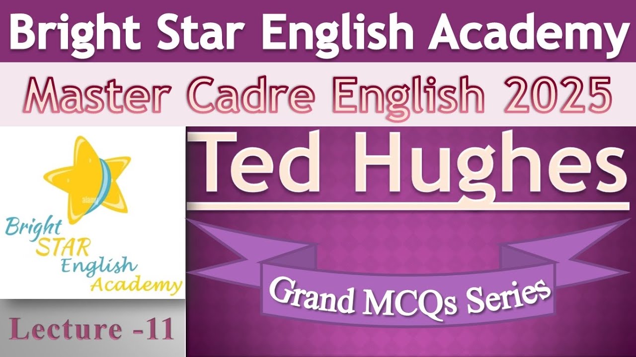 Most Important MCQs on Ted Hughes Lecture - 11 #Contemporary Writer#