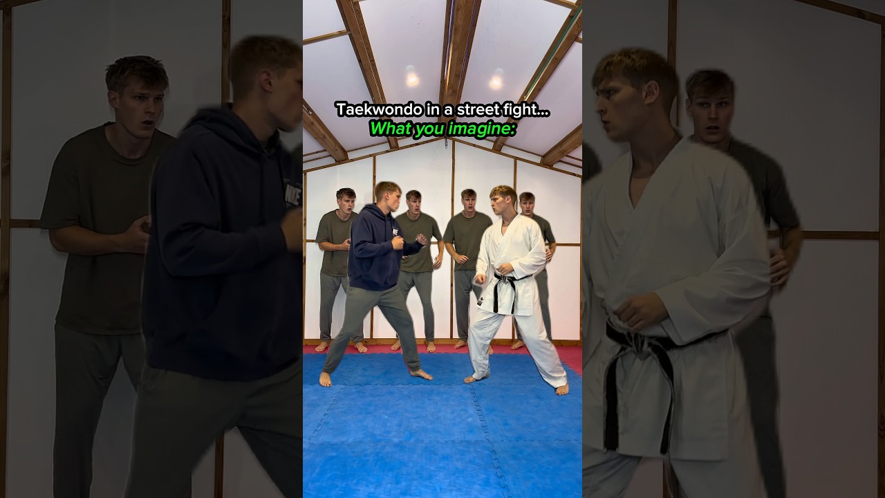Taekwondo in a street fight…