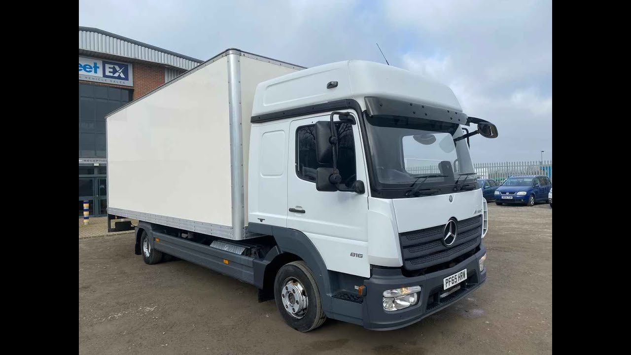 MERCEDES ATEGO 816 7.5 TONNE BOX VAN 2015 - PF65 HRW