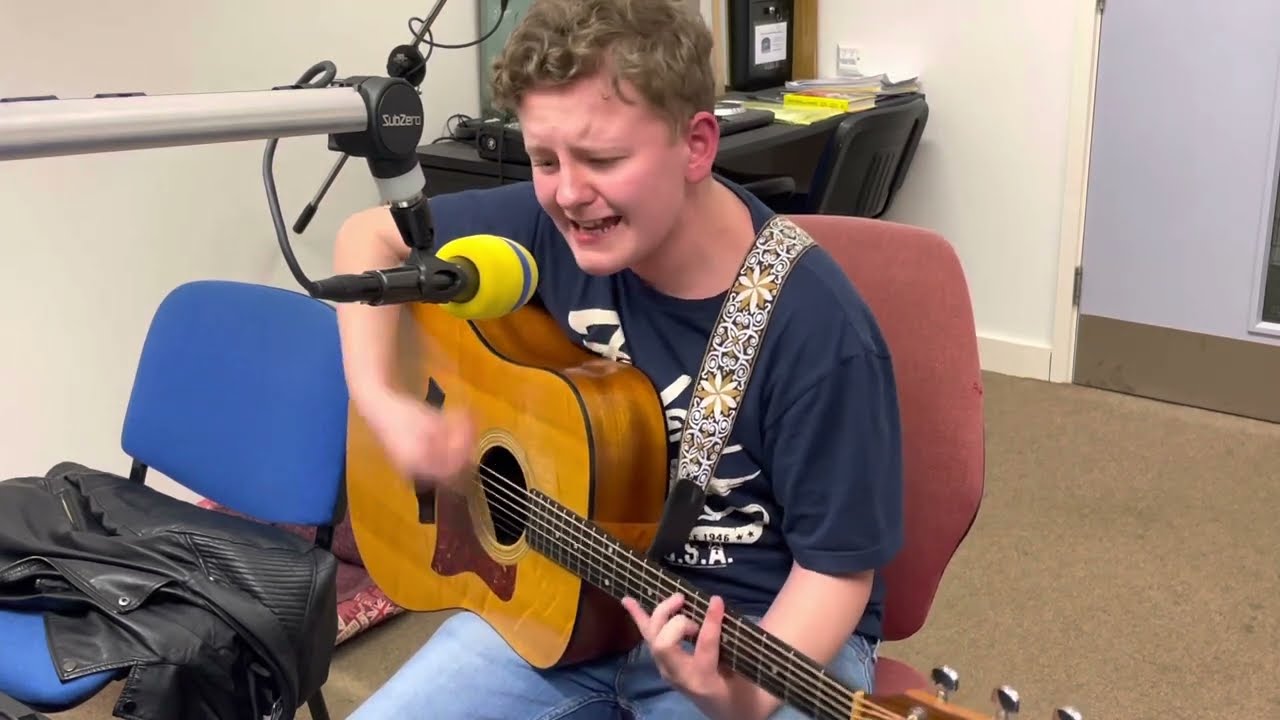 Baby Driver - Simon & Garfunkel cover - 13 yr old Joseph live on Brumside Radio. @SimonAndGarfunkel