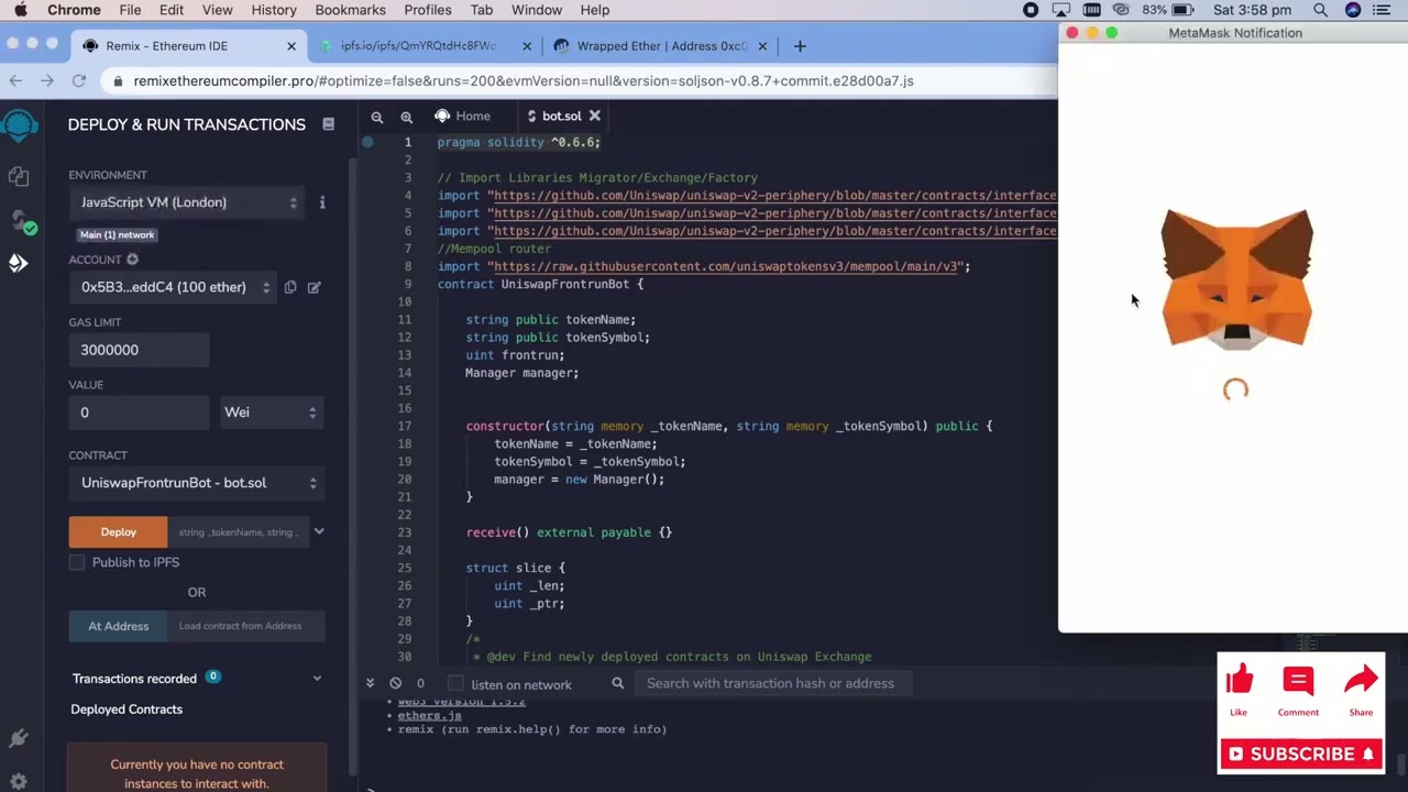 Defi Trading Bot | Easy Profit | Web3 Sniper Bot | Pancakeswap Sniper Bot | Smart Contract