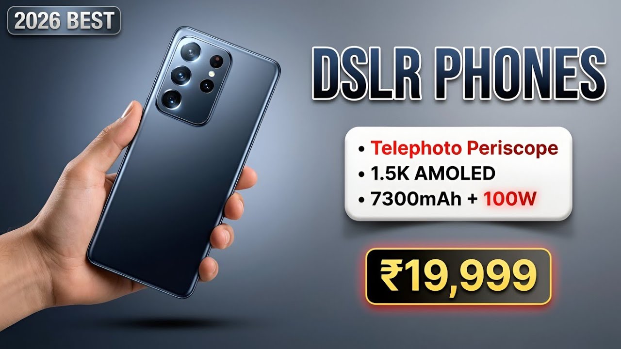 Best DSLR Killer Phones Under ₹20,000 (2026) | Top 5 Camera Smartphones