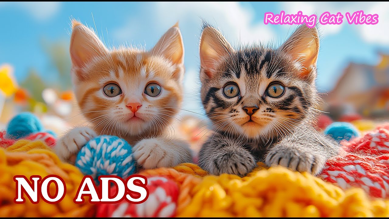 12 Hours Calming Music for Cats 🐱 Soft Lullaby for Little Kittens ♫💤 No Ads
