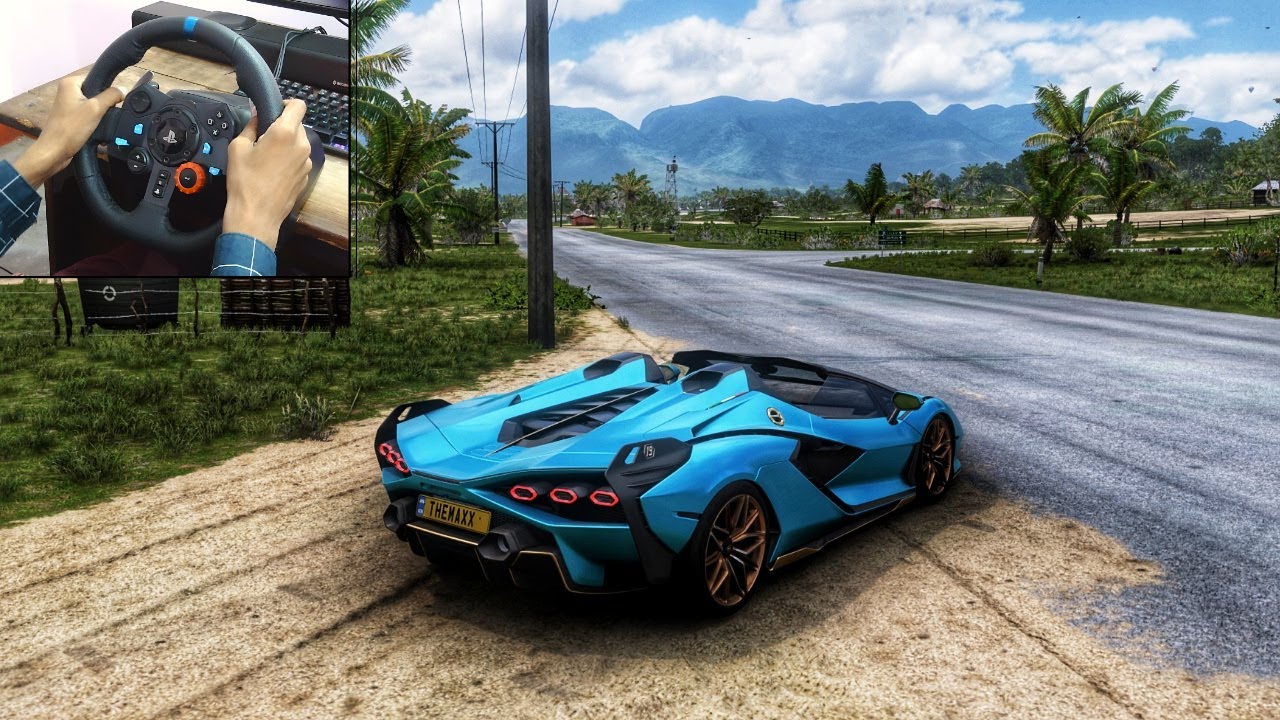 950HP Lamborghini Sián Roadster | Forza Horizon 5 | Logitech g29 gameplay