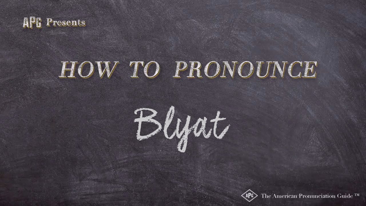 How to Pronounce Blyat (Real Life Examples!)
