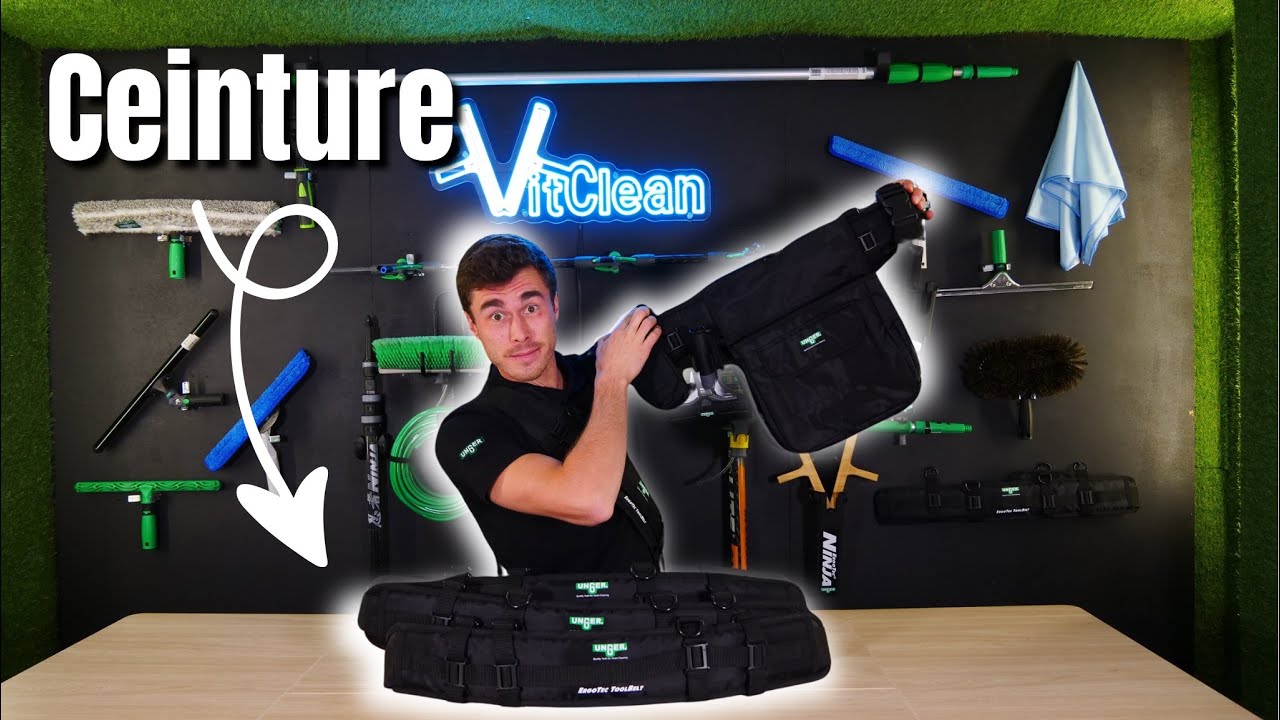 Ceinture Unger ErgoTec : l’accessoire indispensable pour les pros du nettoyage de vitres !