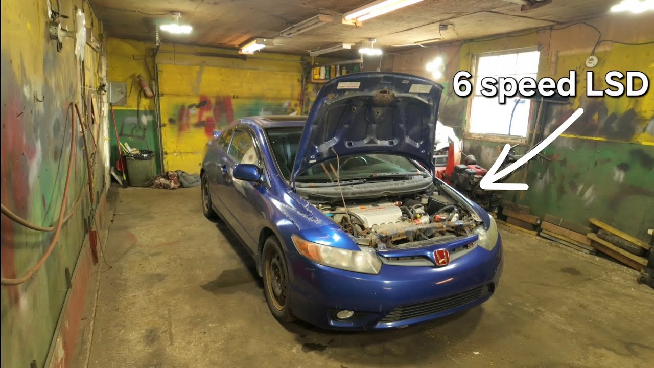 8th gen Honda Civic si engine removal