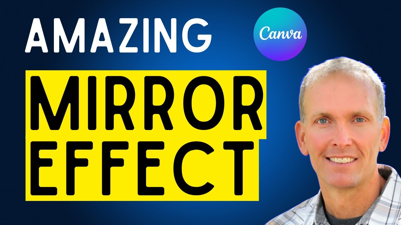 How to Make Amazing MIRROR TEXT EFFECT in Canva | STEP BY STEP