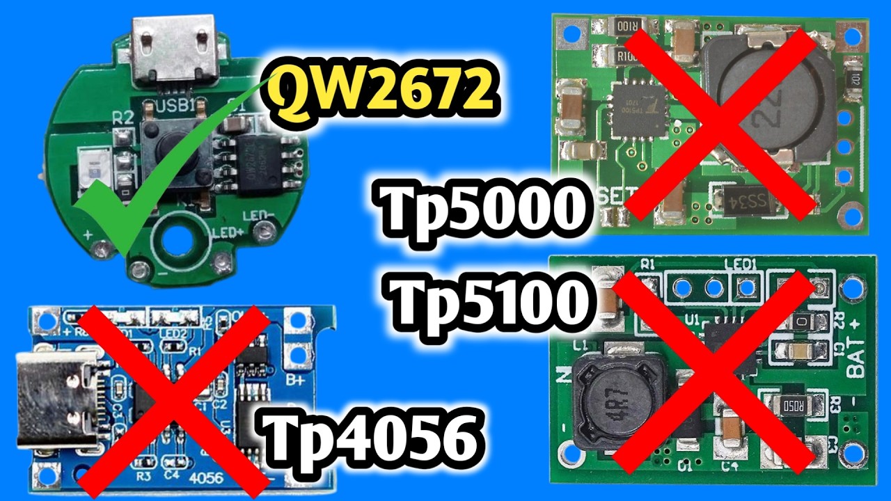 No more Tp4056 Tp5000 Tp5100 | best lithium battery charging module | emergency light circuit