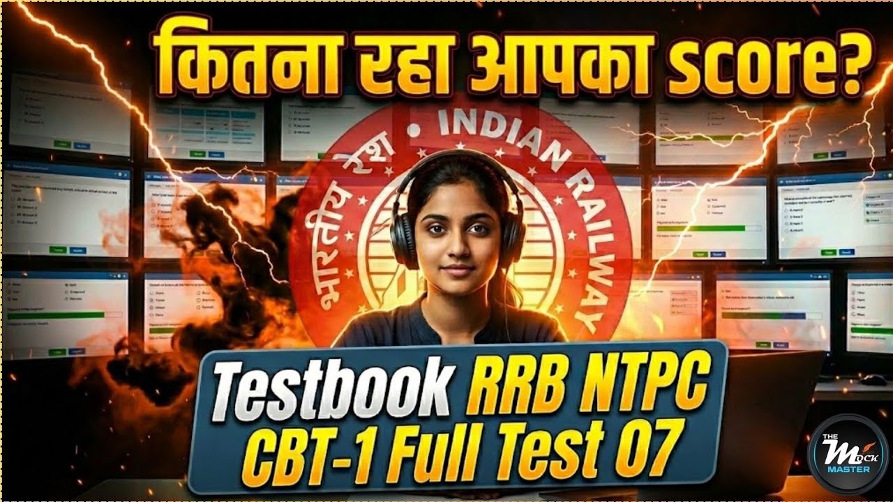 Testbook RRB NTPC (Graduate Level) Full Test 07 | Complete Solution with the Best Approaches