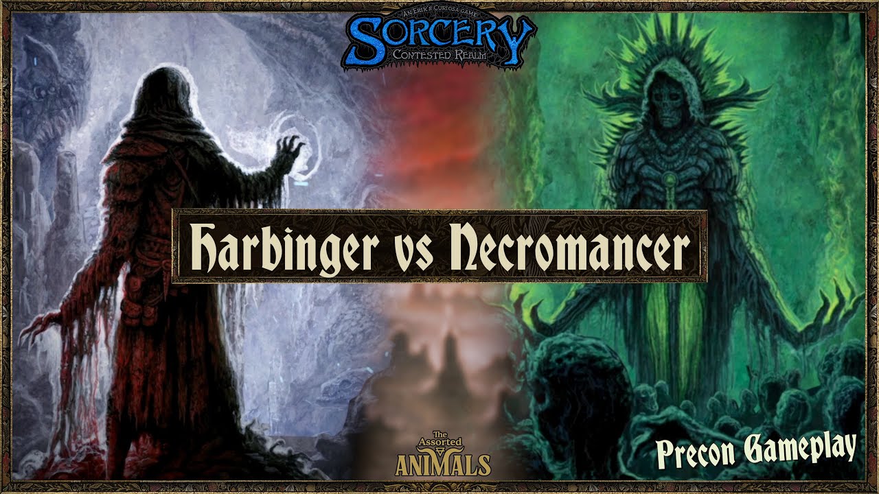 HARBINGER (💨/💧) vs NECROMANCER (💨/🔥), Sorcery: Contested Realm – Gothic Precon Gameplay