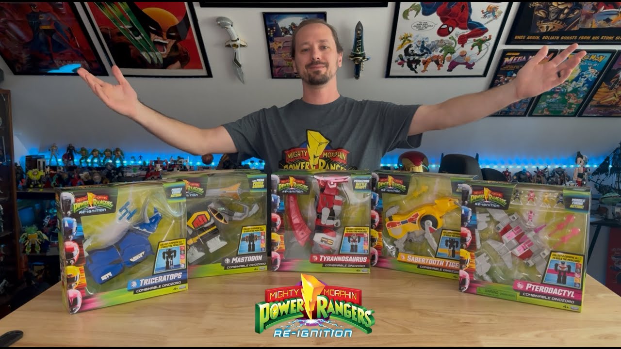 Toy Review - Playmates Re-Ignition Combinable Dinozords - Megazord 2025 Mighty Morphin Power Rangers