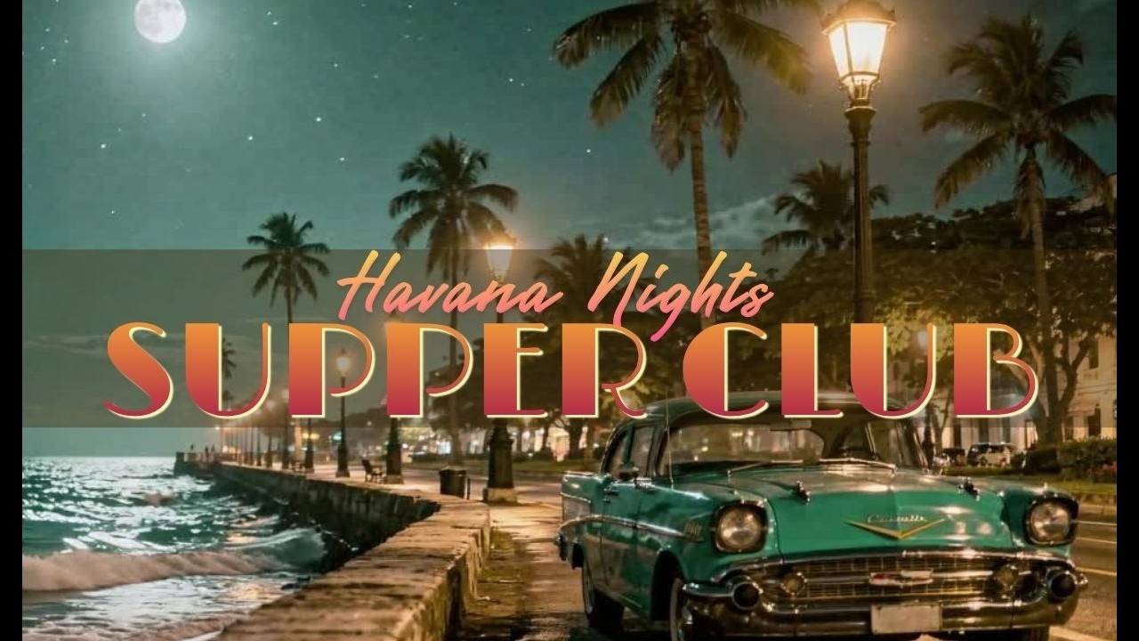 Seaside Jazz Supper Club🍹 1 Hour Cuban Soul Session 🎷 Lounge, Cocktails, Dinner & Ambient Background