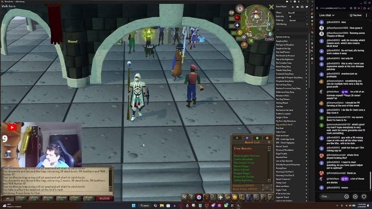 QUESTING FOR 99 RUNECRAFTING   ⚔️  #osrs