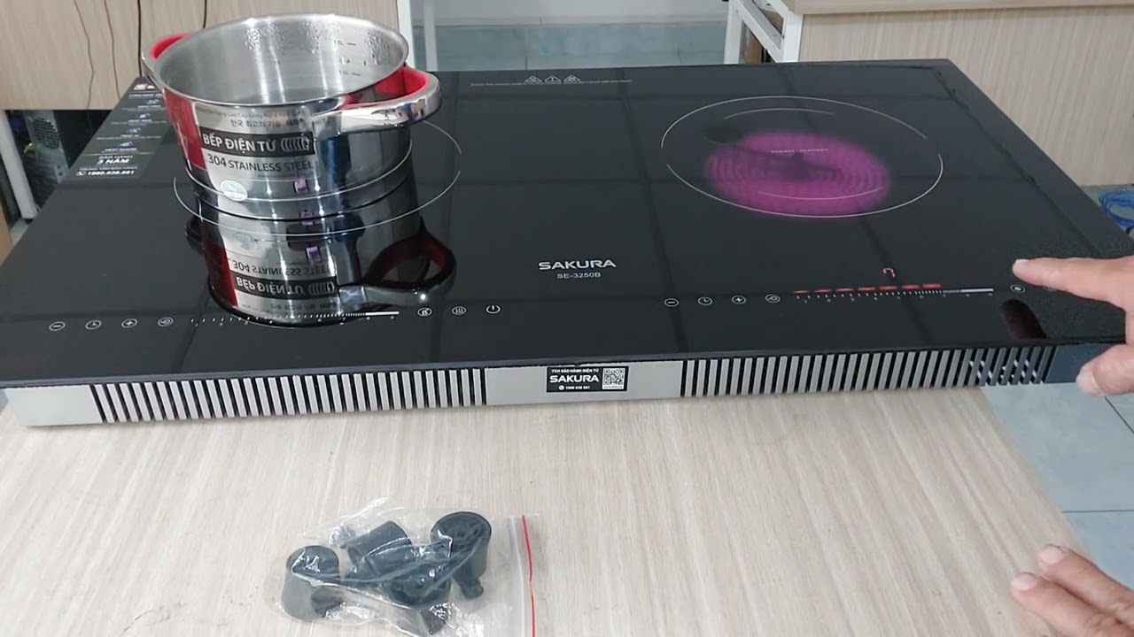 BẾP ÂM TỪ-HỒNG NGOẠI SAKURA SE-3250B công nghệ Heatech,  Inverter