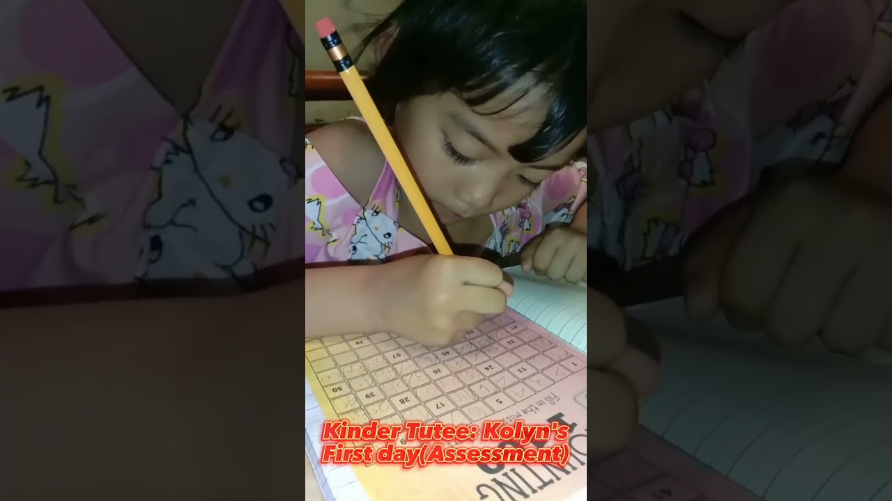 Kinder Tutee: Kolyn's First Day(Assessment) #kidscantell #tutor #teachaaaivy #tutee #kidsvideo