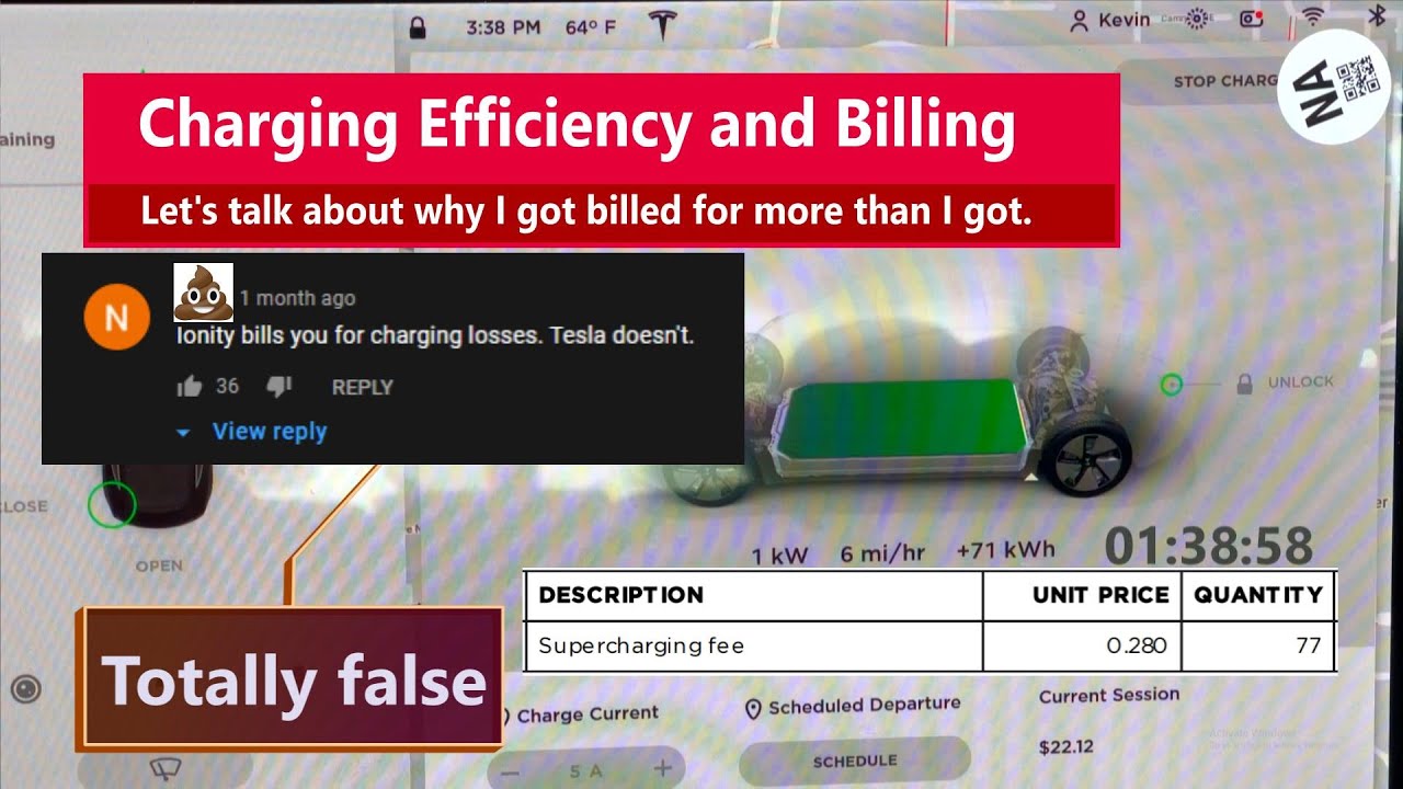 Let's talk about charging efficiency and billing