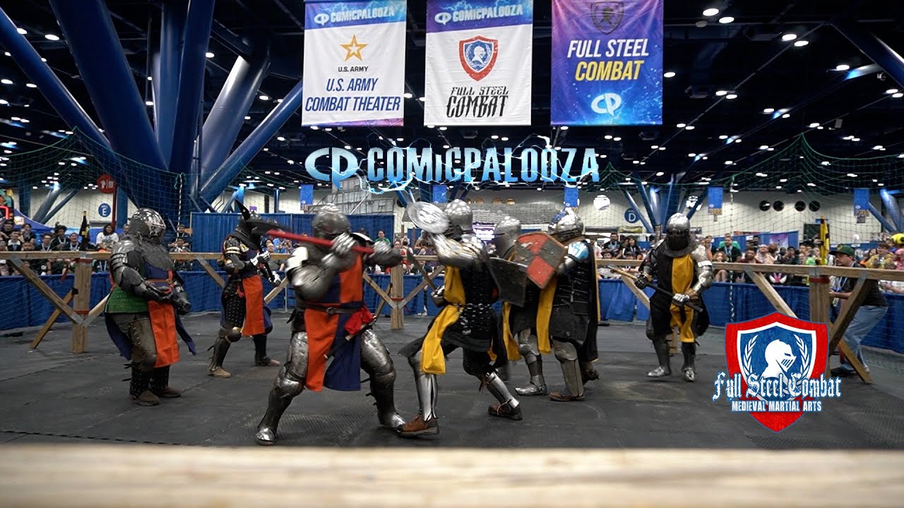 Knight Fights at Comicpalooza with Full Steel Combat - Friday Knight