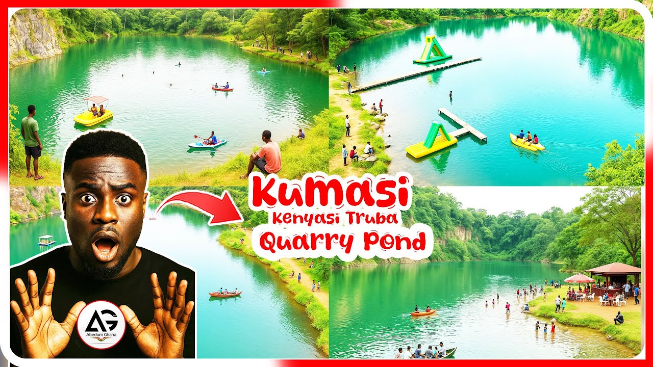 You Won’t Believe This Place Exists in Ghana Kumasi! Kenyese Truba Quarry Pond
