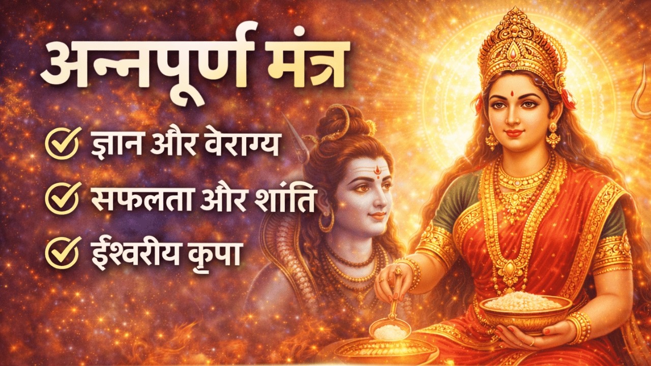 अन्नपूर्णे सदा पूर्णे मंत्र | Annapurne Sada Purne Bhakti Mantra | शांति और समृद्धि के लिए रोज सुनें