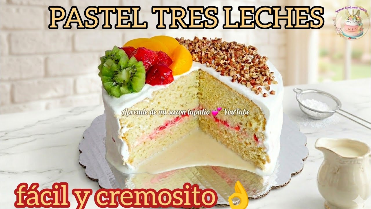 pan esponja para pastel tres leches receta fácil paso a paso 😋 EN VIVO ❗ #cakes #pastel