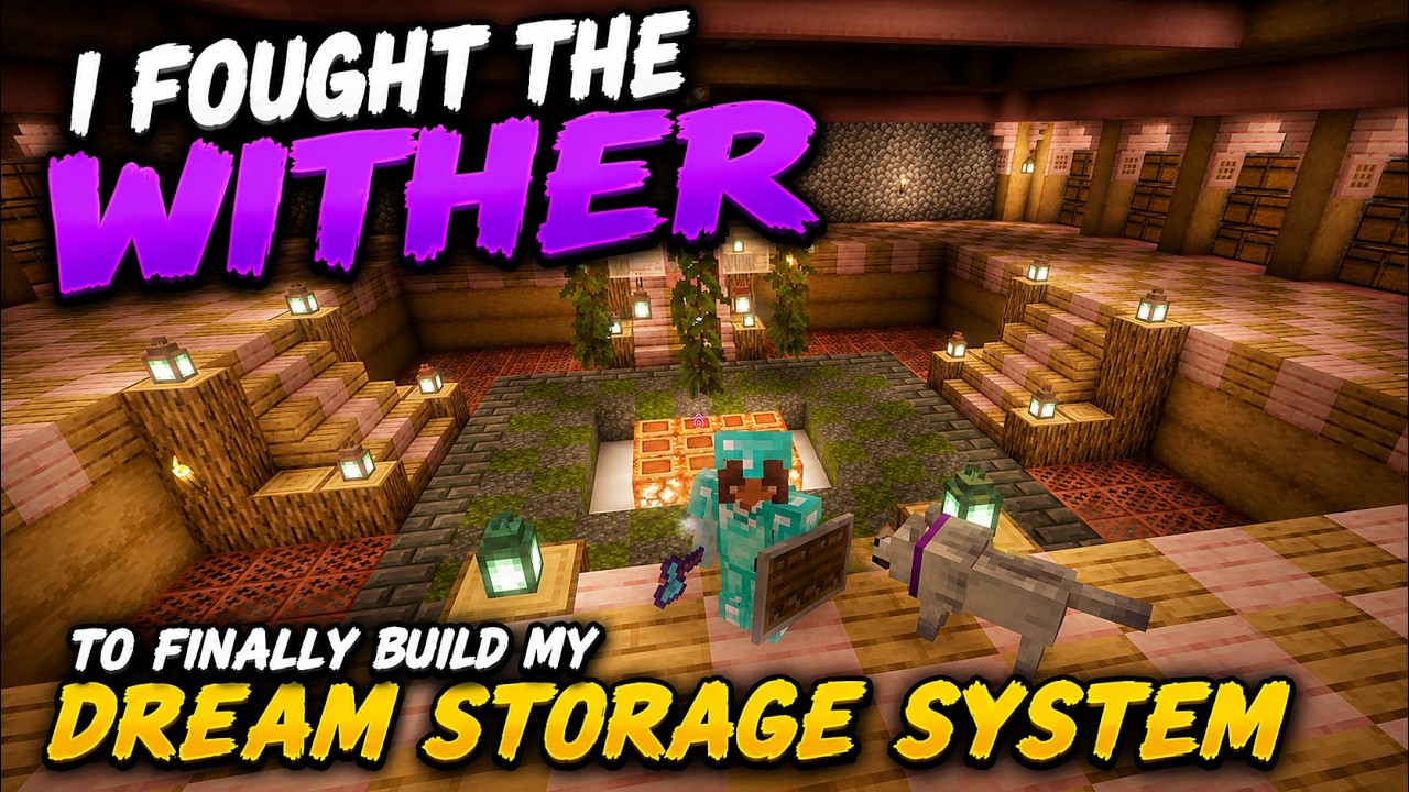 I Fought the Wither for a Massive Underground Storage Build