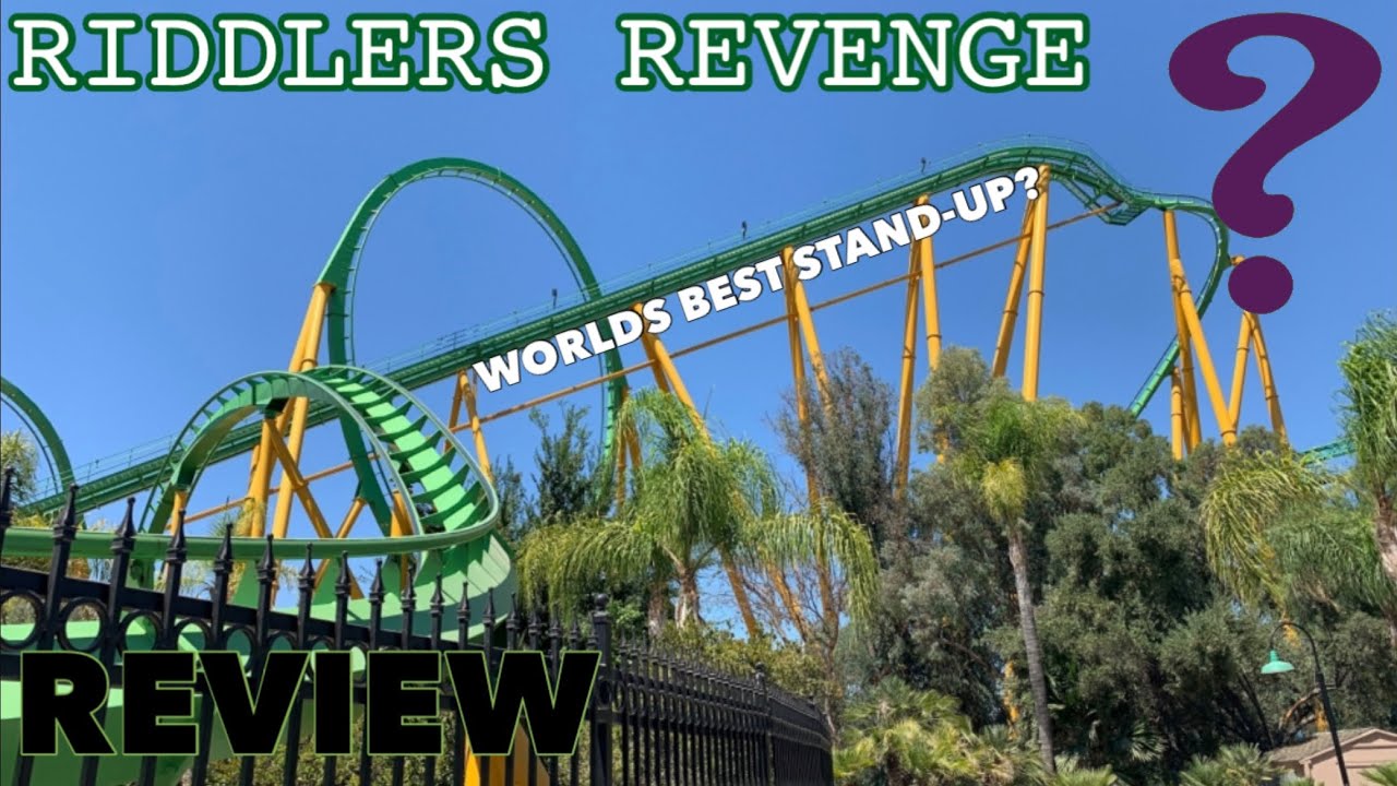 World&rsquo;s Best STAND-UP Coaster?? Riddlers Revenge FULL REVIEW - Six Flags Magic Mountain