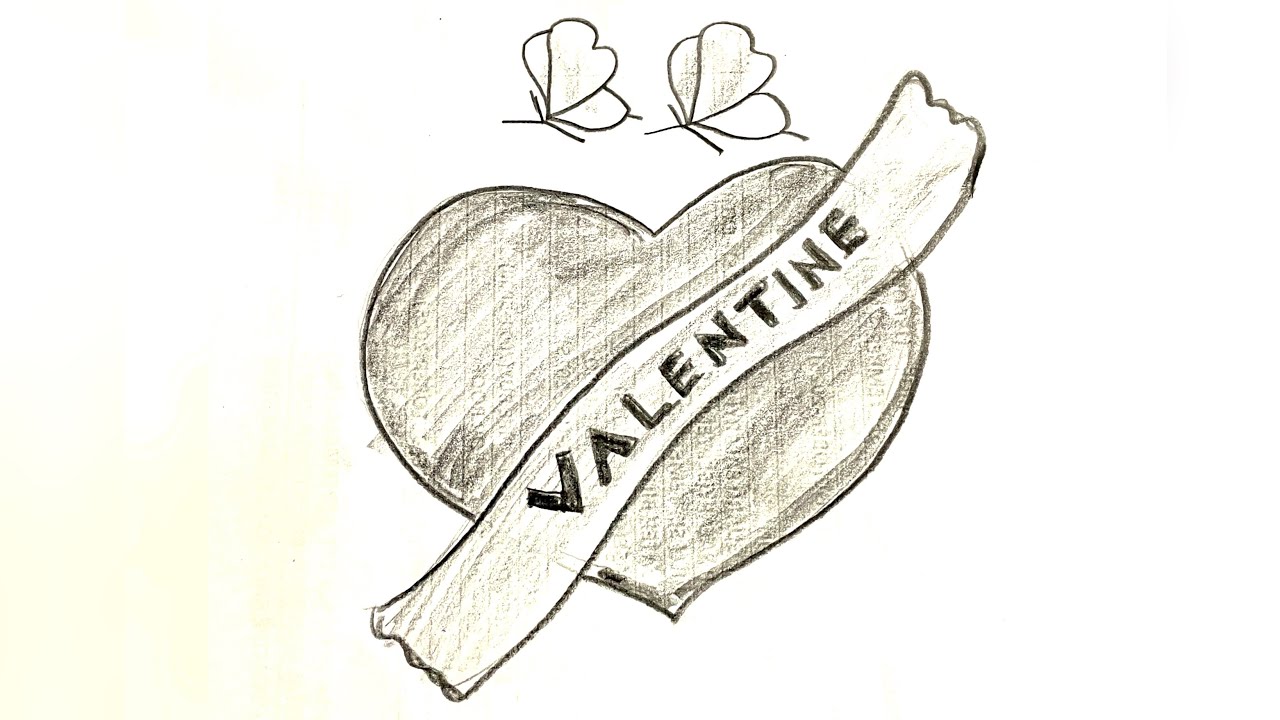 Happy Valentines Day drawing 