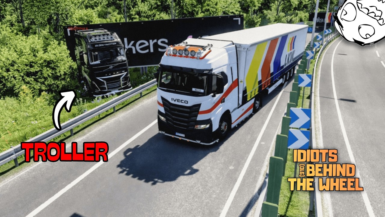 IDIOTS on the Road I Chaos and trolls I Funny moments - ETS2 Multiplayer (Episode 11)