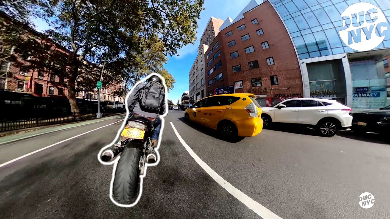 NEW YORK CITY RIPPED- Queens to Brooklyn Moto Ride - Ducati NYC Vlog v1806
