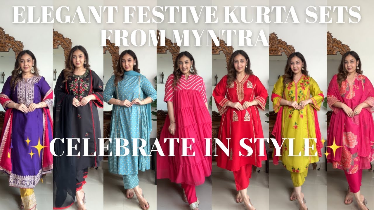 ✨ Festive Kurta Sets Haul | Elegant & Budget-Friendly Myntra Finds 
