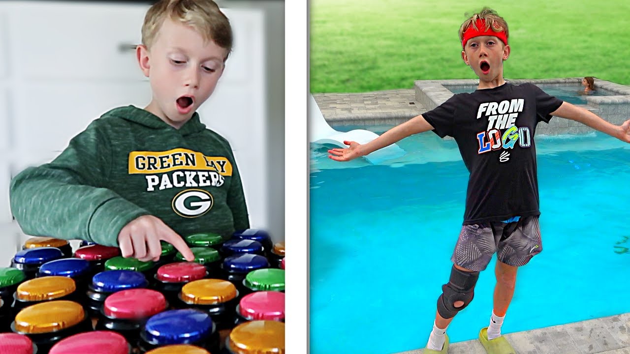 Pick the wrong button...JUMP into the pool in your CLOTHES!