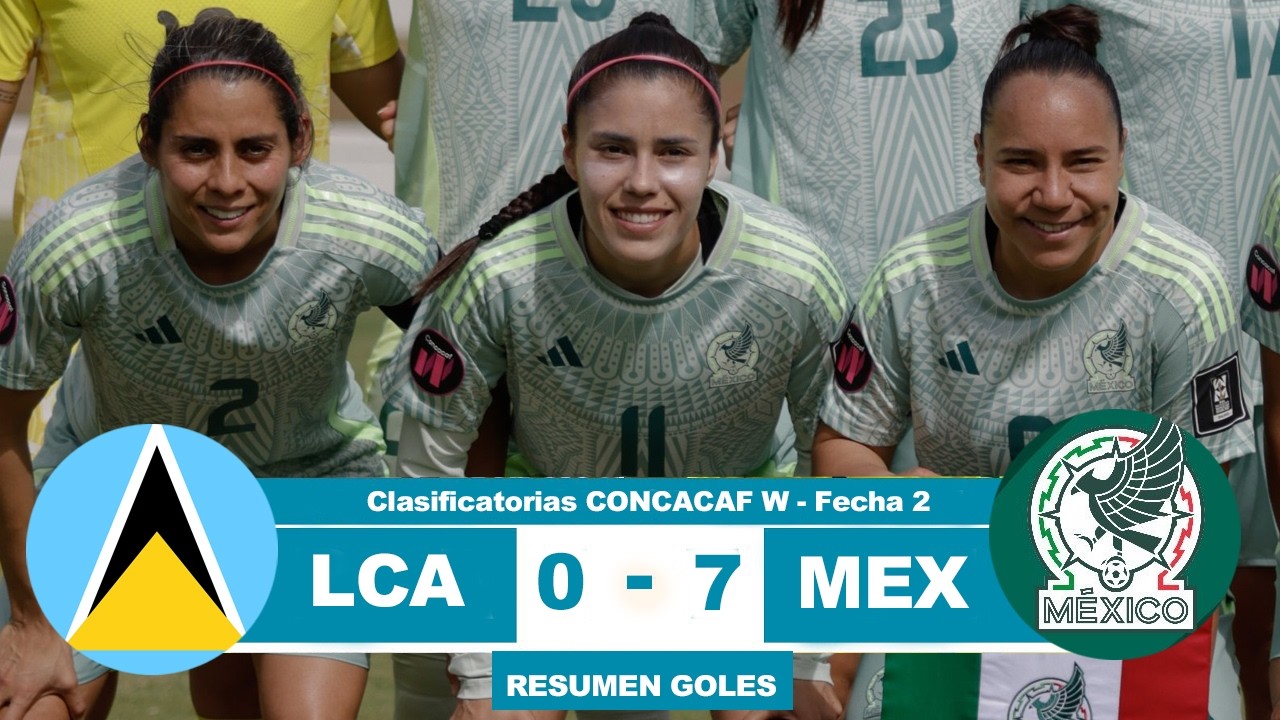 Santa Lucia vs Mexico Femenil 0-7 Resumen Goles 2026