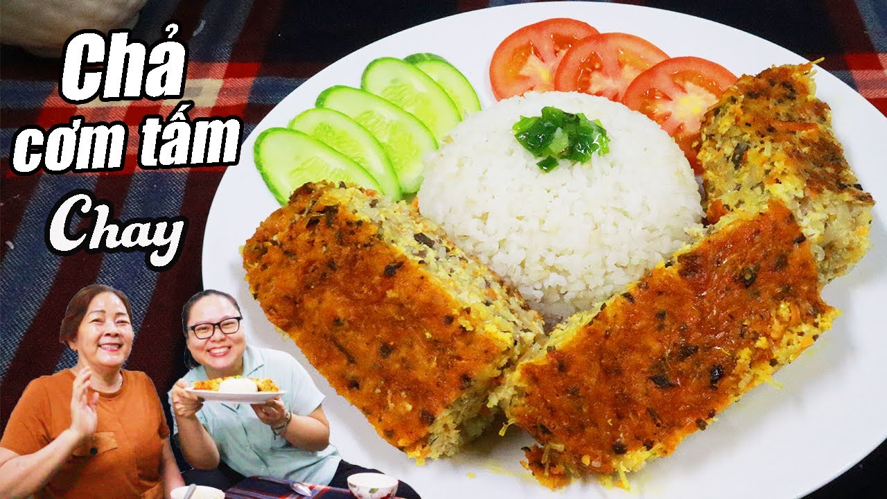 CHẢ CƠM TẤM CHAY không dùng trứng - Vegan meat patty with no eggs| Vegan food