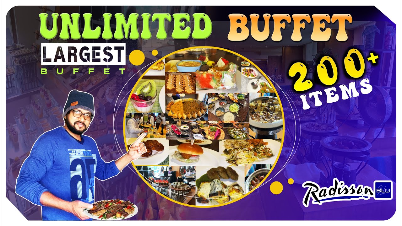 UNLIMITED BUFFET LUNCH in Radisson Blu Plaza Hotel | Luxury Buffet in Hyderabad | Food Vlogs