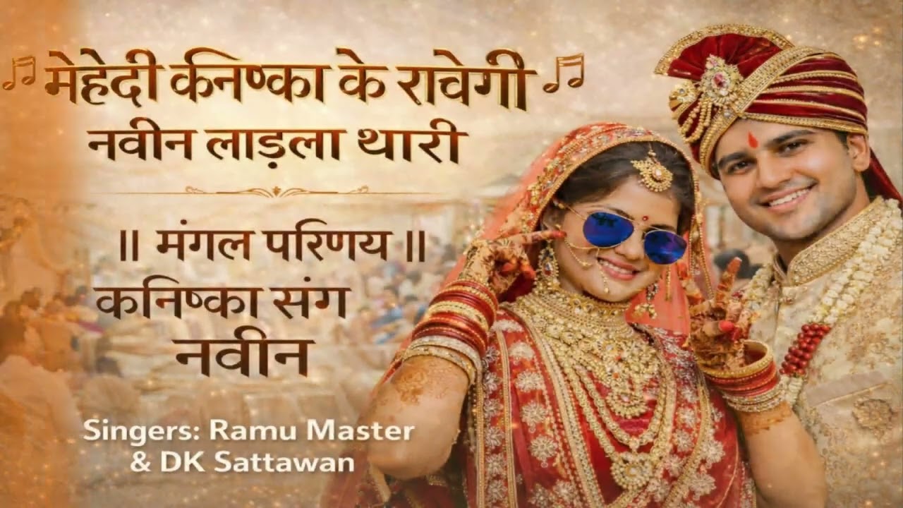 शुभ विवाह मेहंदी कनिष्का क राचेगी नवीन लाड़ला थारी \\ मंगल परीणय कनिष्का संग नवीन मीना ramu master