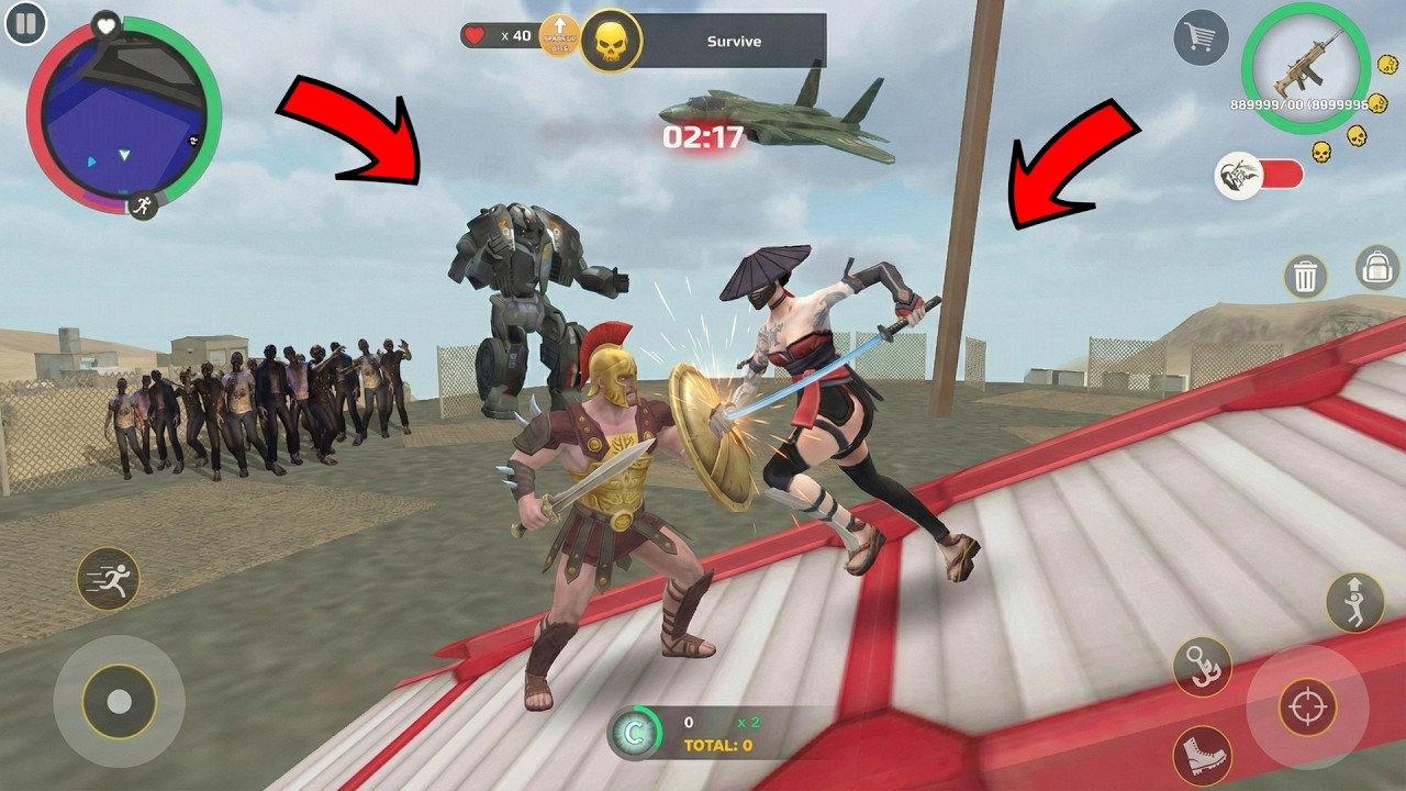 Rope Hero Cheatground MOD (Golden Rope Hero Fight Zombie Waves)Upcoming Update - Android Gameplay HD