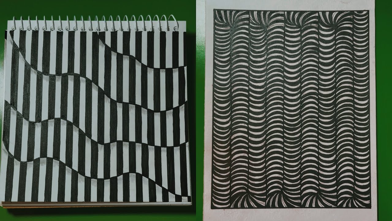Slow & Relaxing Drawing | 2 Simple Ideas to Calm Your Mind