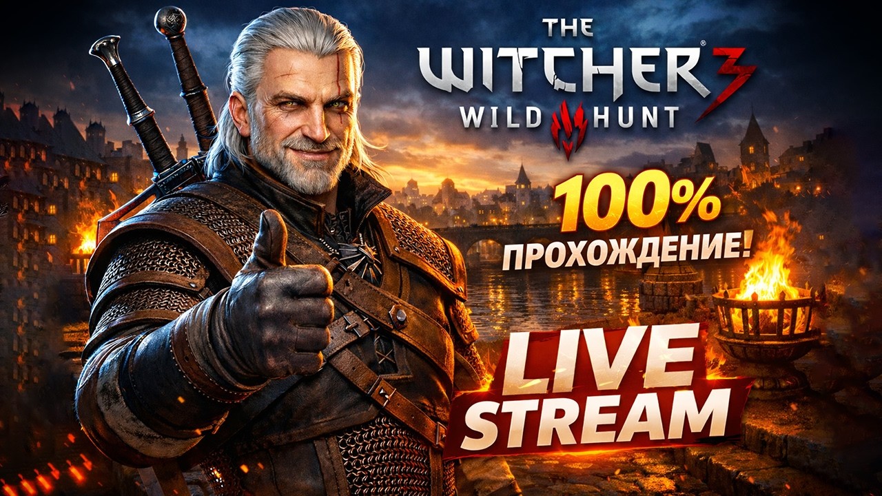 🔥ВЕДЬМАК 3 : 100 % ПРОХОЖДЕНИЕ - ЖДУ DLC