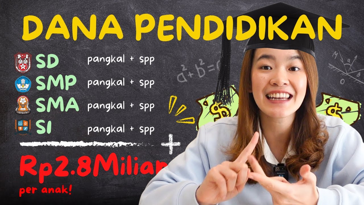 BUTUH BERAPA Dana Pendidikan Anak dari SD sampai S1? #MenghitungMimpi