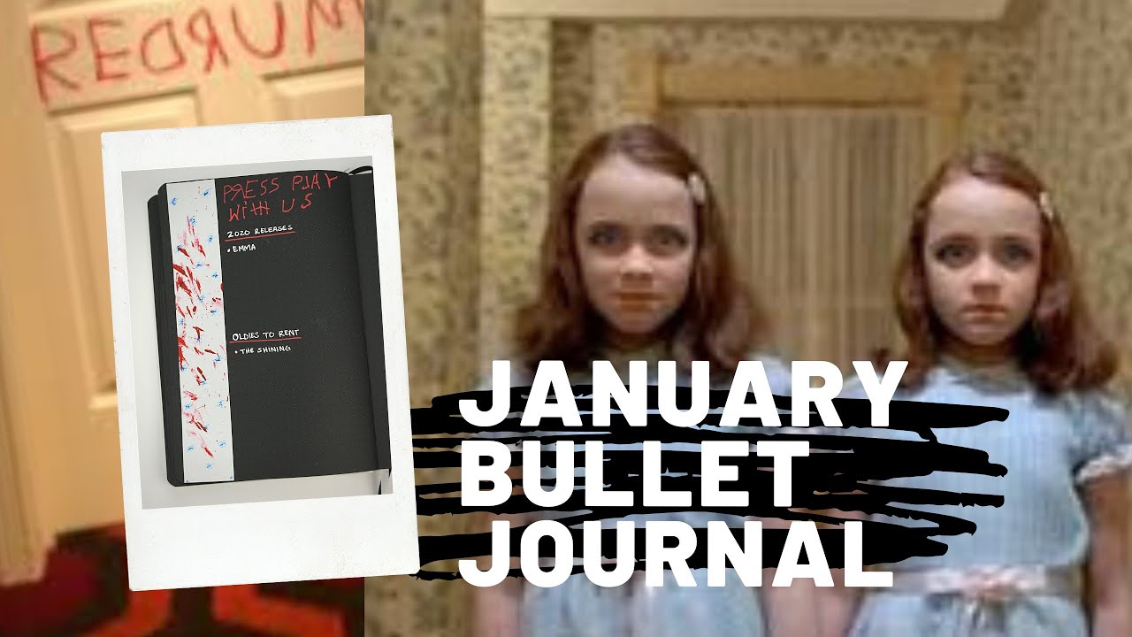 “The Shining” January 2020 Black Bullet Journal Theme