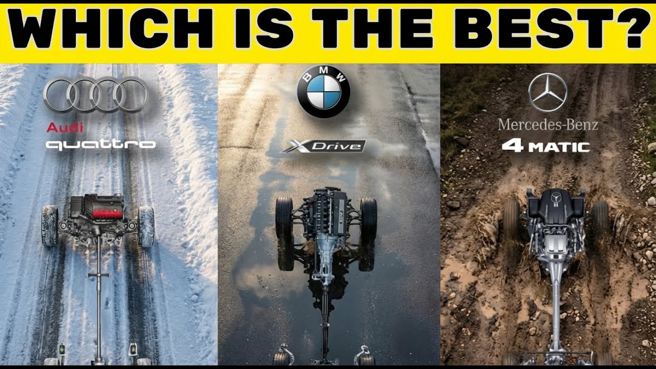 How German AWD Works: Audi Quattro vs BMW xDrive vs Mercedes 4MATIC