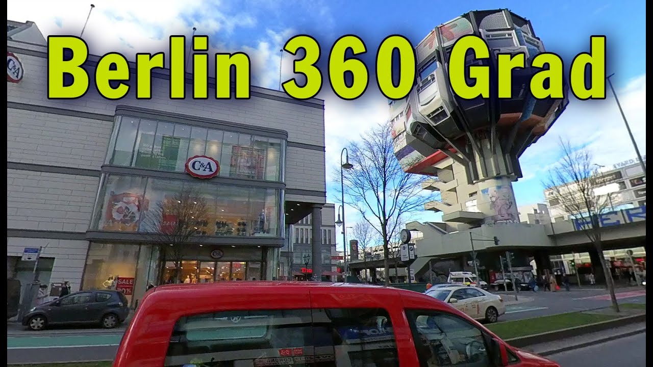 Berlin 360 Grad: Rathaus Steglitz via Schlo&szlig;stra&szlig;e und Bierpinsel nach Sch&ouml;neberg Bundesallee