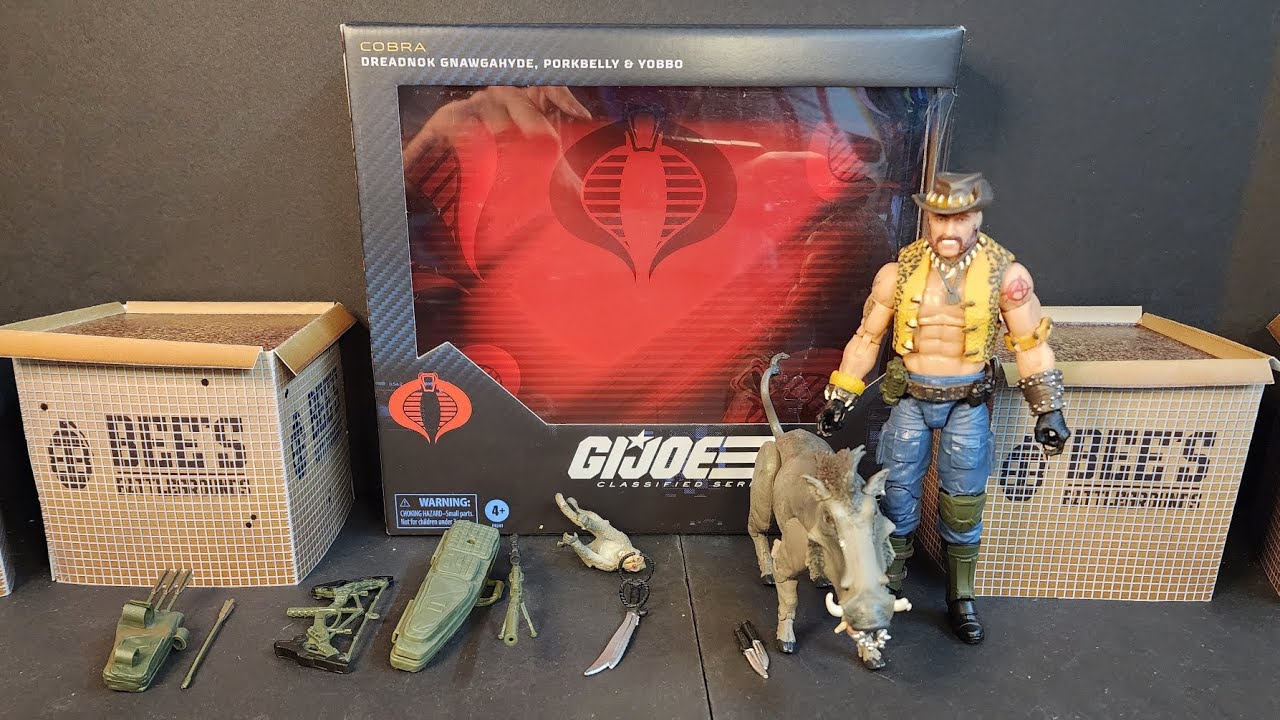 GIJoe Classified Series Dreadnok Gnawgahyde, Porkbelly, and Yobbo