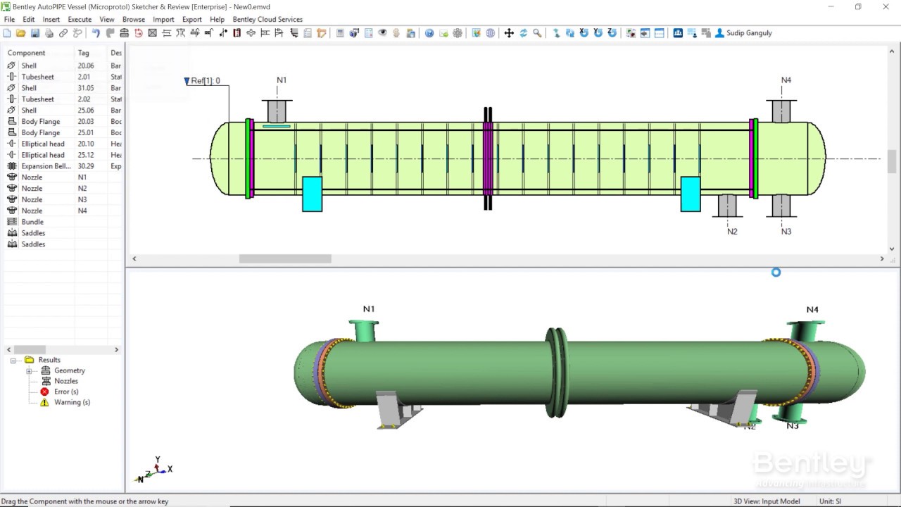 Modeling and Analyzing Expansion Joint in AutoPIPE Vessel for Heat Exchangers