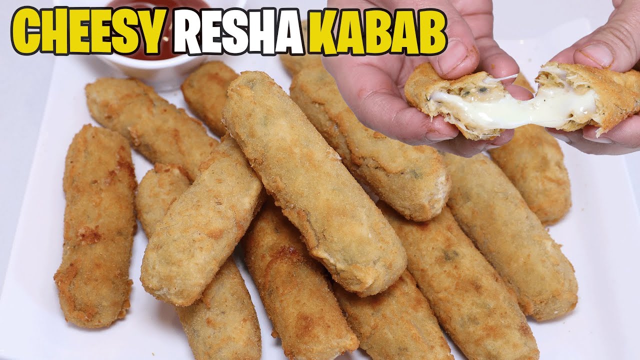 Cheesy Resha Kabab Recipe By Kitchen With Amna