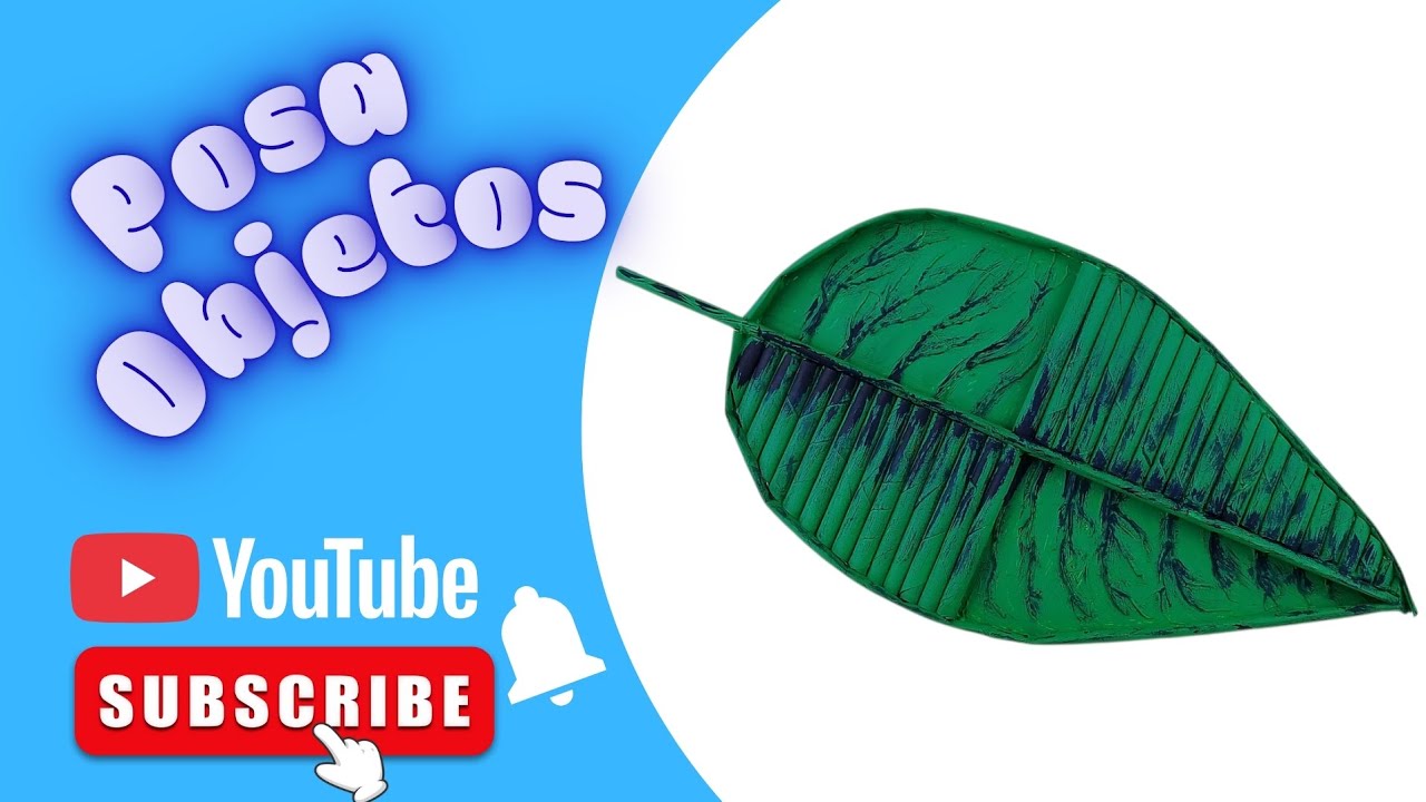 POSA OBJETOS / Manualidad utilizando hojas y carton.