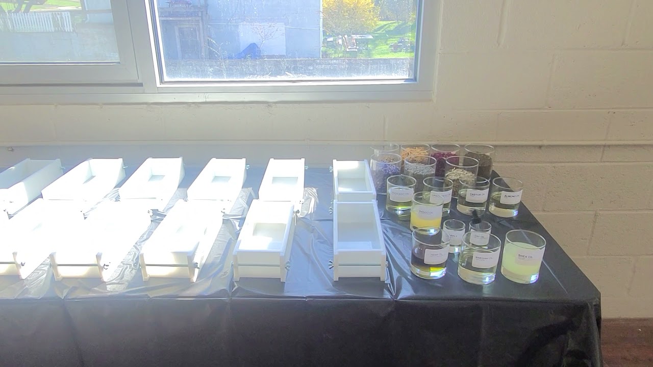 Candle and Soap station make your own. open house 4/8
