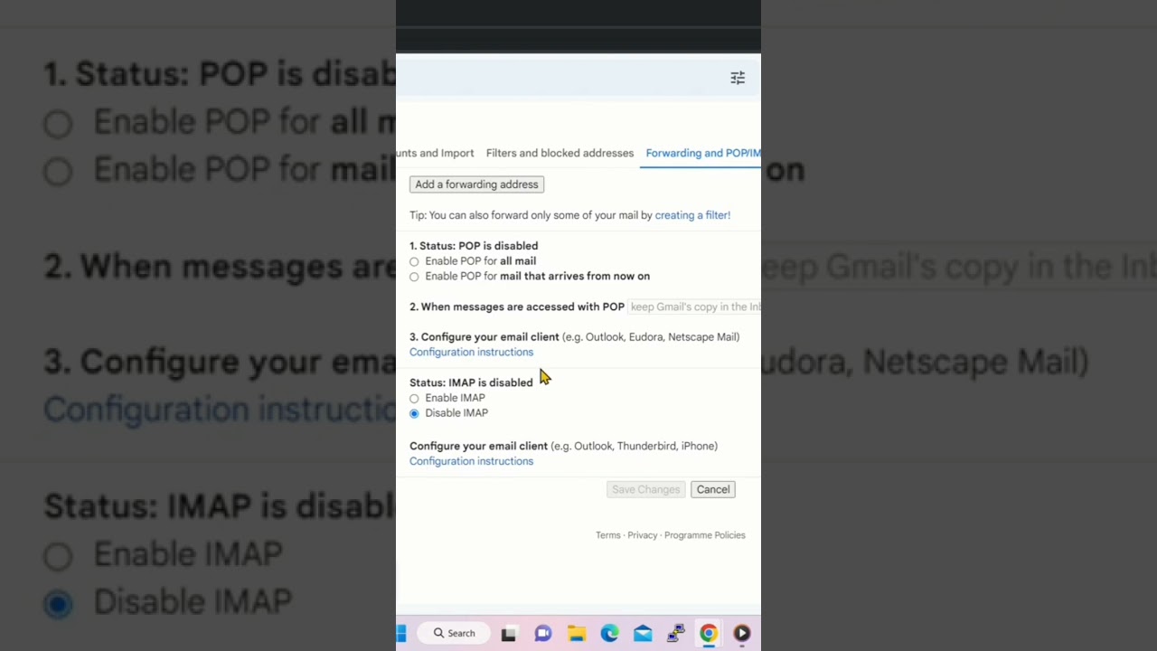 Enable IMAP for Gmail - Add Gmail in Outlook