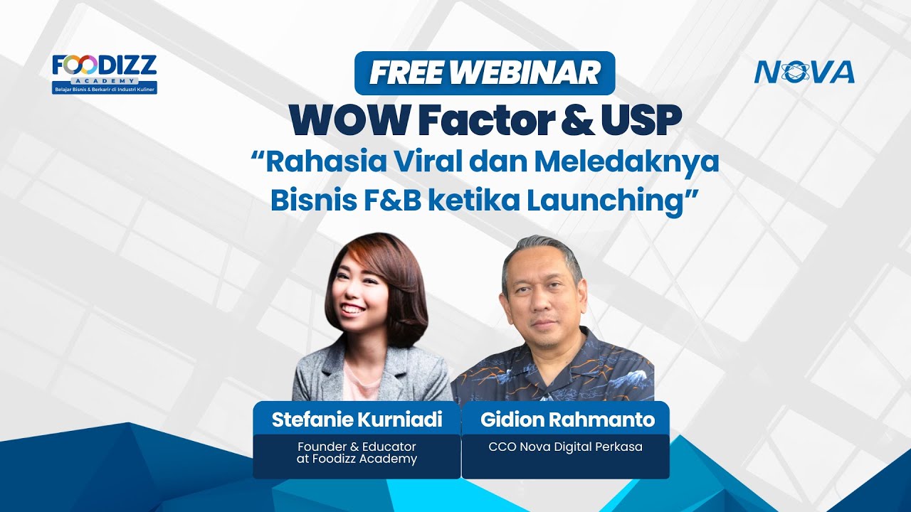 [FOODIZZ FREE WEBINAR]  WOW Factor & USP!